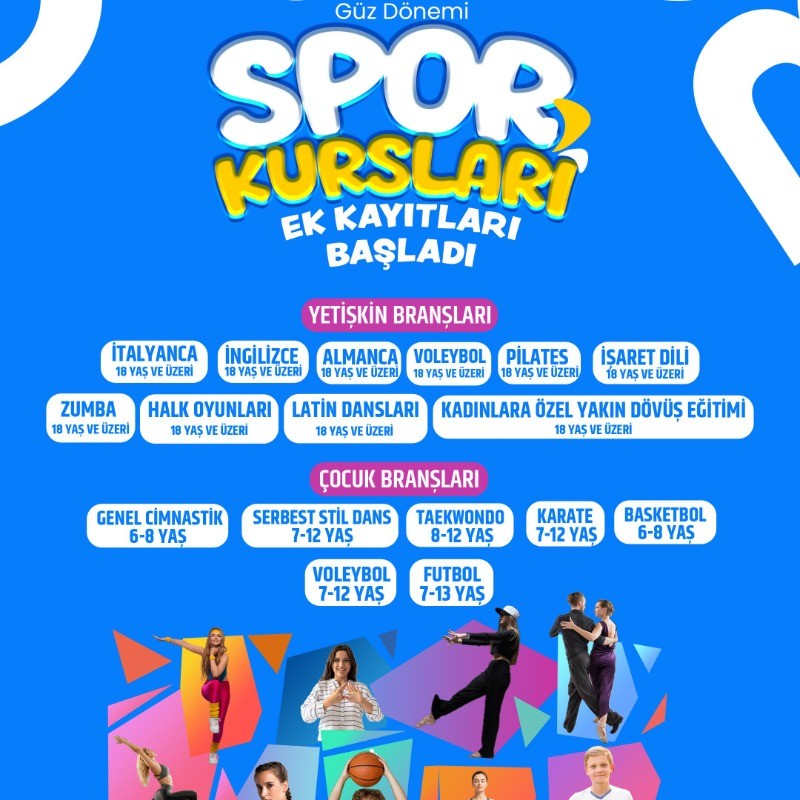 GÜZ DÖNEMİ ÇOCUK KURSLARI YEDEK KAYIT